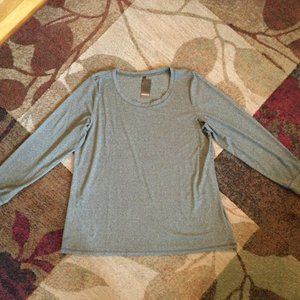 Torrid Black/Gold Lurex Long Sleeve Sleep Tee